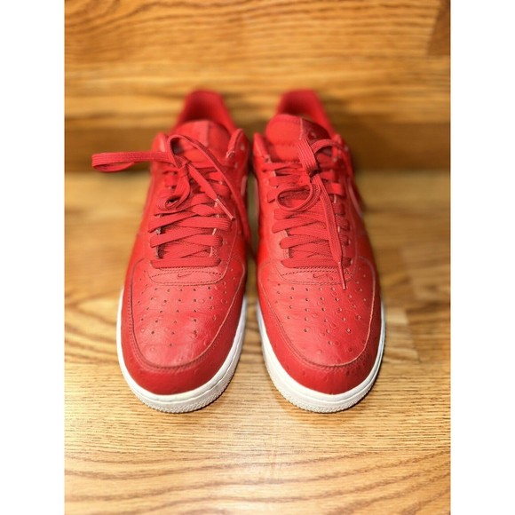 Mens Nike Air Force 1 \'07 LV8 Ostrich Gym Red White 718152-603 Men’s Sz 9 main image 7